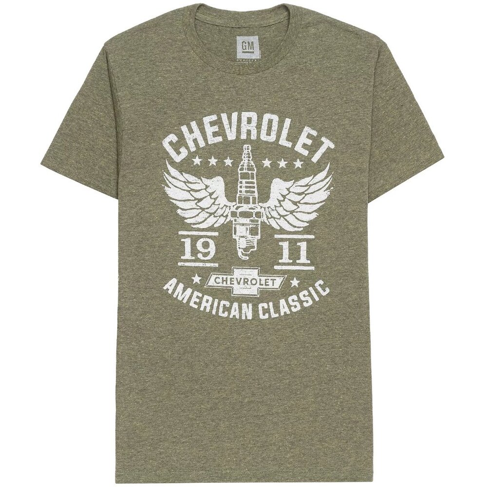 New! Chevrolet Winged Sparkplug T-Shirt American Classic 1911 Big & Tall 4XB